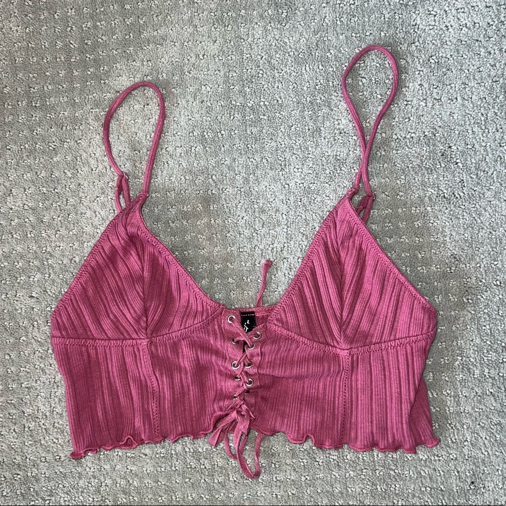 Urban Outfitters Pink Bralette Top